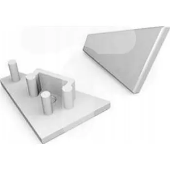 LED osvětlení Záslepka (pravá) pro profil CORNER10 stříbrná TOPMET