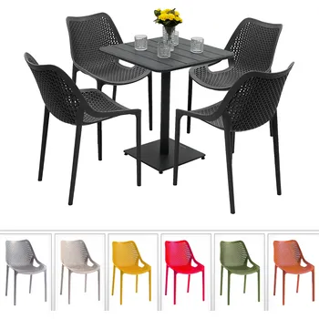 Zahradní sestava Zahradní sestava DUBLIN/RUBBY 1+4 (různé barvy) černá