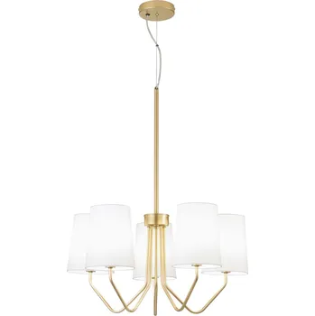 FANEUROPE Závěsné svítidlo SALLY zlatá, 5xE14, 60 x 150 cm - FANEUROPE FAN I-SALLY-5-ORO