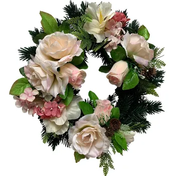 Smuteční dekorace Dušičkový věnec 292353 35 cm