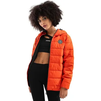 SIROKO Dámská voděodolná prošívaná bunda Fire SIROKO XL ORANŽOVÁ|ČERNÁ