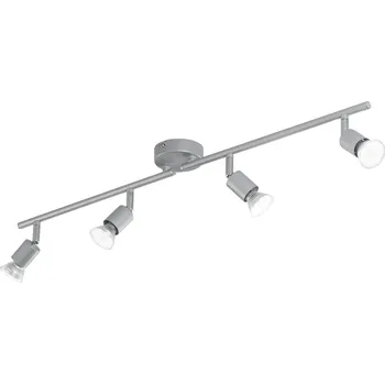 FANEUROPE Spotové svítidlo SPOT LED COOPER stříbrná 4xGU10 LED 5 W 400 LM 2700 K 78,5x8,5x14 cm - FANEUROPE FAN SPOT-COOPER-4