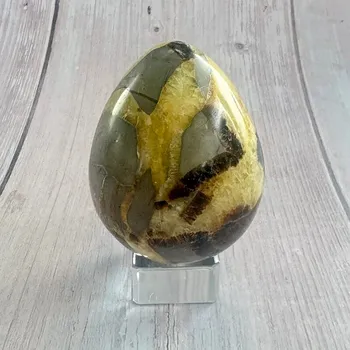 Septárie vajíčko bytová dekorace 15 cca 5,1 x 7 cm, 281 g