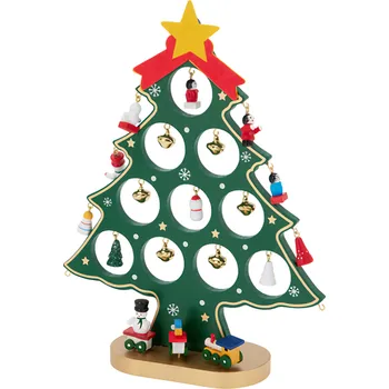 Svíčka Koopman Vánoční strom s dekoracemi, 27 cm, 2 motivy