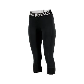 Dámské legíny Mons Royale Cascade Merino Flex 200 3/4 Legging Women Black černá S