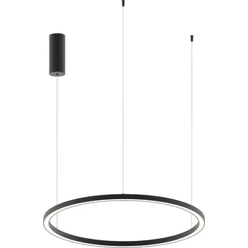 FANEUROPE Závěsné LED svítidlo HOOP černá, 40 W, 6000 lm, CCT, 80 x 80 x 150 cm - FANEUROPE FAN LED-HOOP-S80-NER