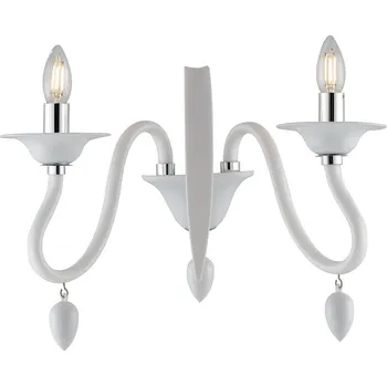 Nástěnné svítidlo FANEUROPE Nástěnné svítidlo Estefan, bílé, 2 x E14, 39 x 23 x 29 cm - FANEUROPE FAN I-ESTEFAN-AP2 BCO