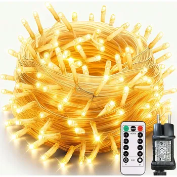 Vánoce 35M SILNÉ VÁNOČNÍ OSVĚTLENÍ NA STROMEČEK VENKOVNÍ VNITŘNÍ VÁNOČNÍ DEKORACE 350 LED