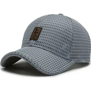 Kšiltovka Síťová lehká kšiltovka s kšiltem Ediko Šedá
