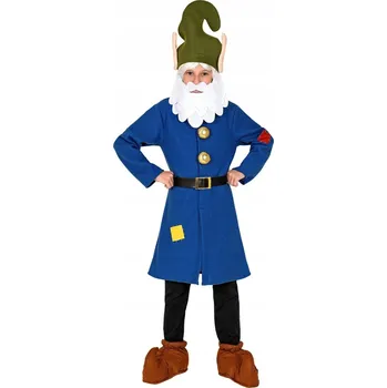 Karnevalový kostým MALÝ KOSTÝM GNÓM ELMON, TRPASLÍK, MODRÝ KOSTÝM 104