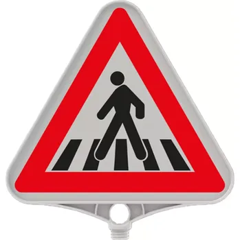 Dopravní značka Plastová (PPC) dopravní výstražná značka Přechod pro chodce FLOMA - 39 x 39 cm, 34501929