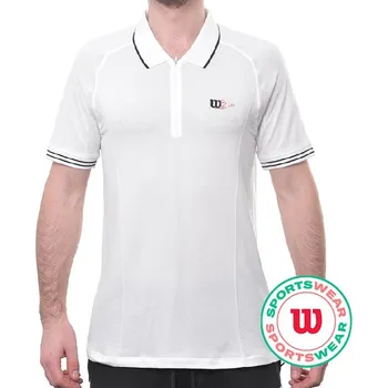 Pánské tričko Pánské tenisové polo tričko Wilson Series Seamless Bílý (M)