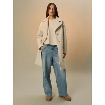 Dámský kabát Kabát - S - House - krémový - 162EW-01X