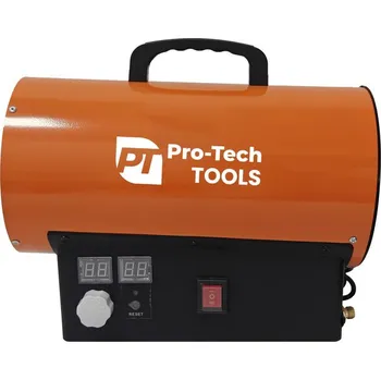 Průmyslové topidlo GEKO Plynový ohřívač vzduchu s termostatem 20KW Pro-Tech TOOLS 01231O GH-15.(Orange)