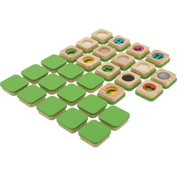 Pexeso lupilu® Dřevěné pexeso na rozvoj hmatu a sluchu (pexeso na rozvoj hmatu)