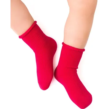 Dívčí tričko Ponožky Steven art.130 Merino Wool Sock Dětské ponožky bez tlaku 17-25 černá 17-19