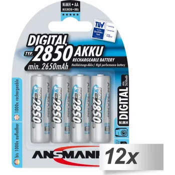 Článková baterie 12x4 Ansmann NiMH Akku 2850 Mignon AA 2650 mAh DIGITAL