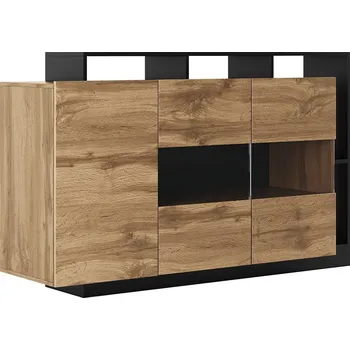 Komoda SMARA komoda 3D, apaláčský dub/antracit