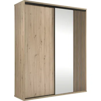 Šatní skříň Šatní skříň Moderno se zrcadlem 179 cm dub Artisan