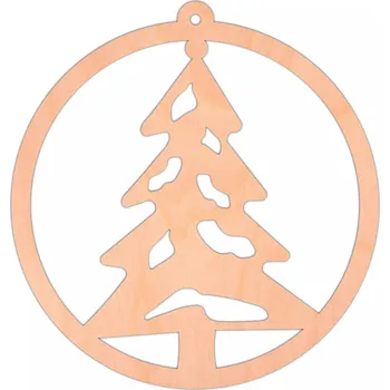 Vánoční dekorace Prolamovaná Vánoční Koule , vánoční Vánoční Baňky ve tvaru stromečku 10 cm 1 ks