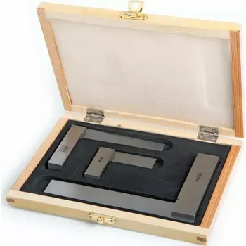 Úhloměr Přesné dílenské úhelníky - příložníky, 50 - 180 mm, sada 3 kusy (TrueTech)