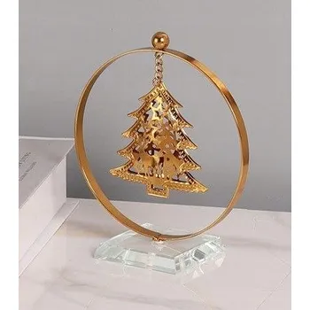 Vánoční dekorace KOVÁNOVÝ VÁNOČNÍ STROMEK ZLATÁ BARVA VÁNOČNÍ DEKORACE