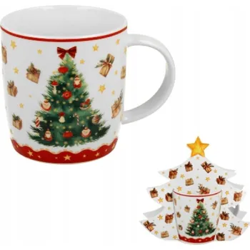 Hrnek Duo Vánoční strom 3 porcelán 400 ml