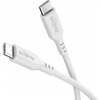 Datový kabel Kabel Goobay USB typ C – USB typ C 1,5 m bílý