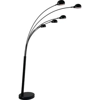 Stojací lampa FANEUROPE Stojací lampa Piantana Eracle, černá, 5 x E14, 108 x 35 x 219 cm - FANEUROPE FAN I-ERACLE-PT NERO