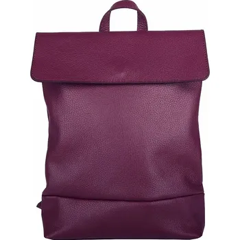 Kabelka Střední vínový kožený batoh 235 o obsahu cca. 6 l na formát A4