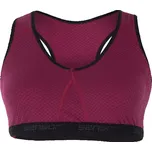 Podprsenka Sensor MERINO DF M Vínová, Černá