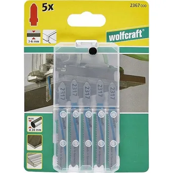 Pilový plátek Pilové listy do přímočaré pily 5ks WOLFCRAFT 2367000