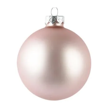 Vánoční ozdoba Vánoční ozdoba skleněná koule Ø 15 cm perleťová růžová