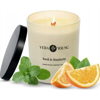 Svíčka Sójová vonná svíčka Dandy - Bazalka & Mandarinka Vera Young 1 ks
