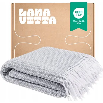 Prostěradlo Bavlna deka Lanavitta 200 cm x 220 cm šedá