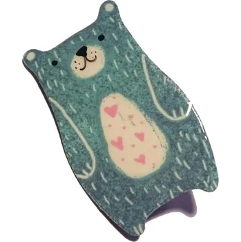 Brož Lucie Horáková Brož smaltovaná - medvídek