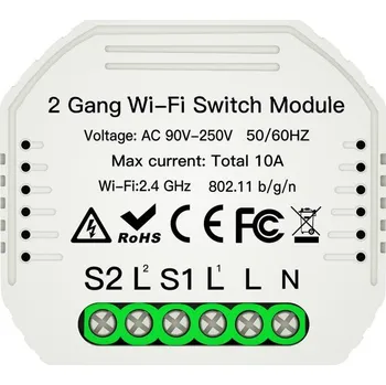 Příslušenství pro svítidlo FANEUROPE Wi‑Fi kontroler 2,4 GHz pro zapnutí/timer spínače 2 vodiče 230 V max 10 A SMART INTEC - FANEUROPE FAN SMART-SWITCH-2