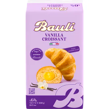Trvanlivě pečivo Bauli Croissant Bauli vanilkový - rodinné balení 6x50g 300g