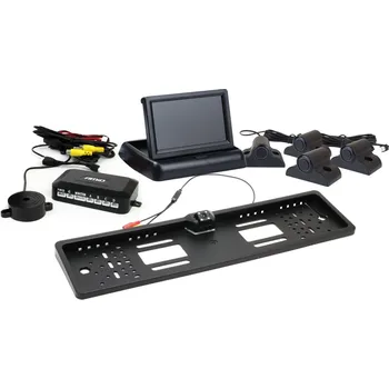 Parkovací asistent Parkovací asistent TFT02 4,3" s kamerou HD-402-LED 4 senzory černá Truck, , ,