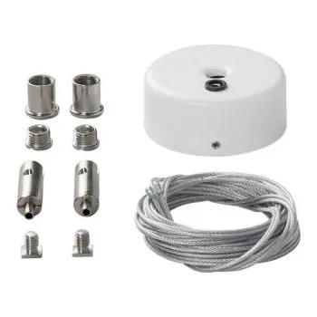 Bodové svítidlo FANEUROPE Příslušenství - sada 2 kabelů Davinci, 300 cm, pro lišty Davinci bílá - FANEUROPE FAN DAVINCI-S-3-BCO