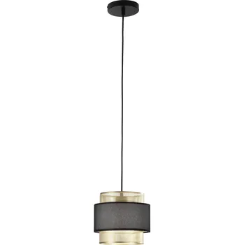 FANEUROPE Závěsné svítidlo Lounge zlatá + černá konstrukce, 1 x E27, pr. 21 x 200 cm - FANEUROPE FAN I-LOUNGE-S21