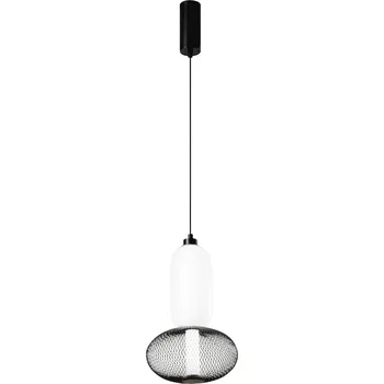 FANEUROPE Závěsné LED svítidlo Inkas (černé, sklo) 16 W, 1860 lm, CCT 3000 / 3500 / 4000 K, rozměry 25 x 215 cm - FANEUROPE FAN LED-INKAS-S2-NER