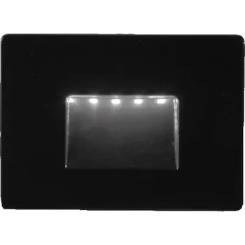 Venkovní osvětlení FANEUROPE Kryt pro zápustné svítidlo STRATOS černá, 8 x 11 cm - FANEUROPE FAN INC-STRATOS-503B