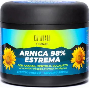Masážní přípravek KALAHARI 4 WELLNESS Gel s 98% Arniky – Extrémně silný a extra účinný, pro masáže svalů a kloubů 500ml