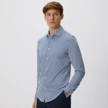 Pánská košile Reserved - Košile slim fit - tmavomodrá - 301EF-59X - 301EF-59X-S