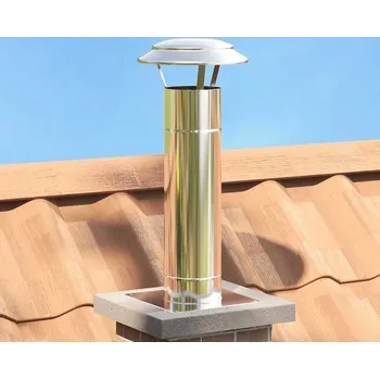 vidaXL Deštníkový kryt na komín Stříbrná 25 x 25 x 20 cm Nerezová ocel [42008456]