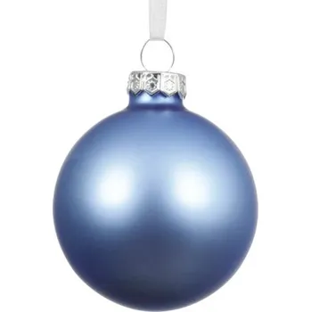 Vánoční ozdoba Vánoční ozdoba skleněná koule Ø 15 cm tmavě modrá