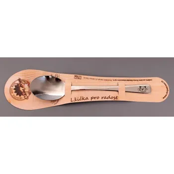 Příbor Nerezová lžička 13,5 cm - Kočka, CHRPA KRNOV