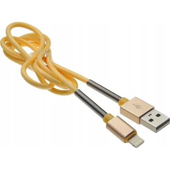 Datový kabel Kabel Amio USB - Apple Lightning 1 m oranžový
