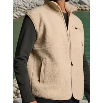 Pánská mikina Sinsay - Mikina bez rukávů - béžová - 970EU-08X - 970EU-08X-2XL